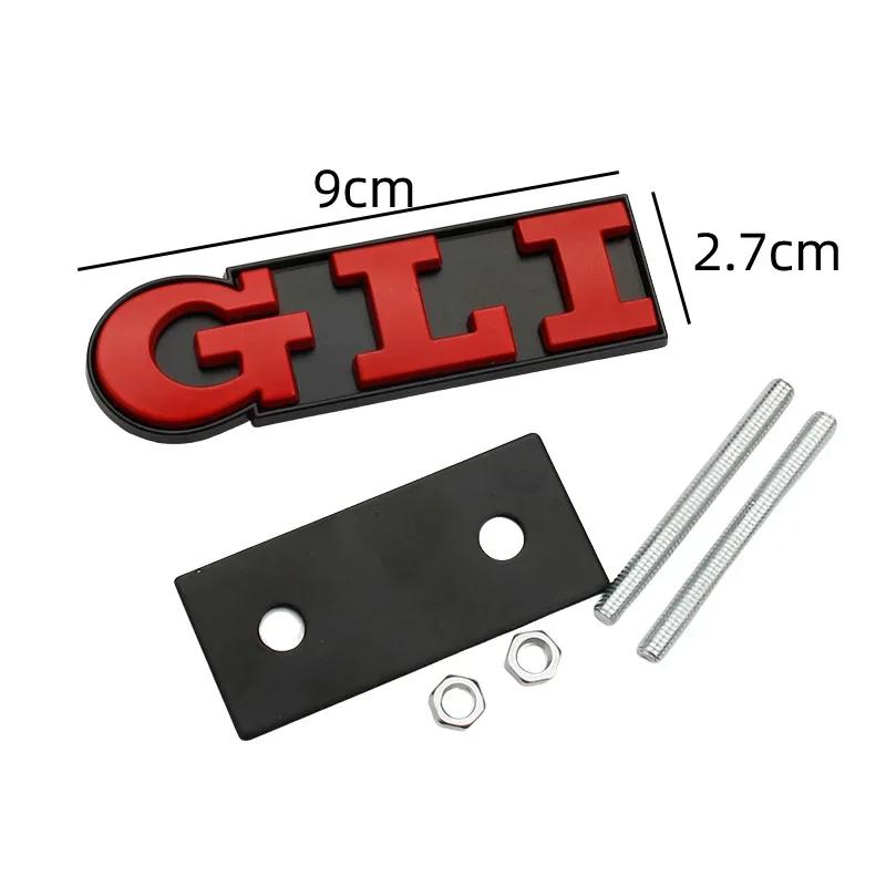 2026 Hot For Volkswagen VW Metal Car GLI Logo Emblem Front Grille Badge Decals for Volkswagen Polo Jetta Golf MK2 MK3 MK4 MK5 MK
