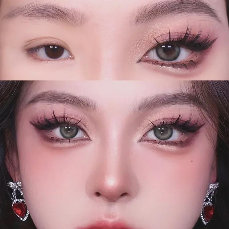 Mengji Shangpin K8 Kristallklare Segment-Falsche Wimpern - Natürlich Dick Cartoon-Stil