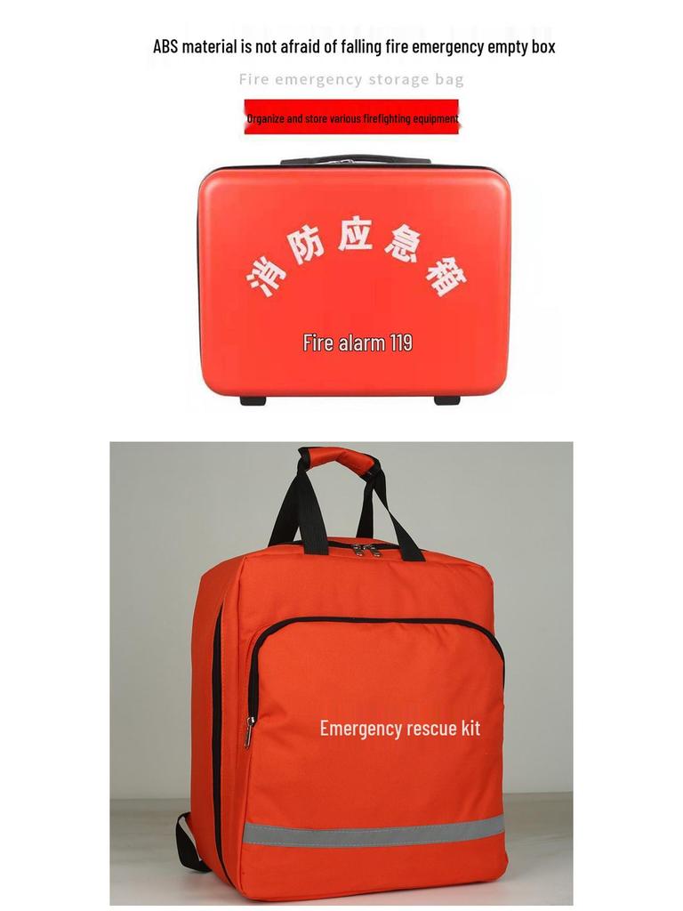 Emergency Rescue & First Aid Kit Backpack for Fire, Earthquake, and Flood