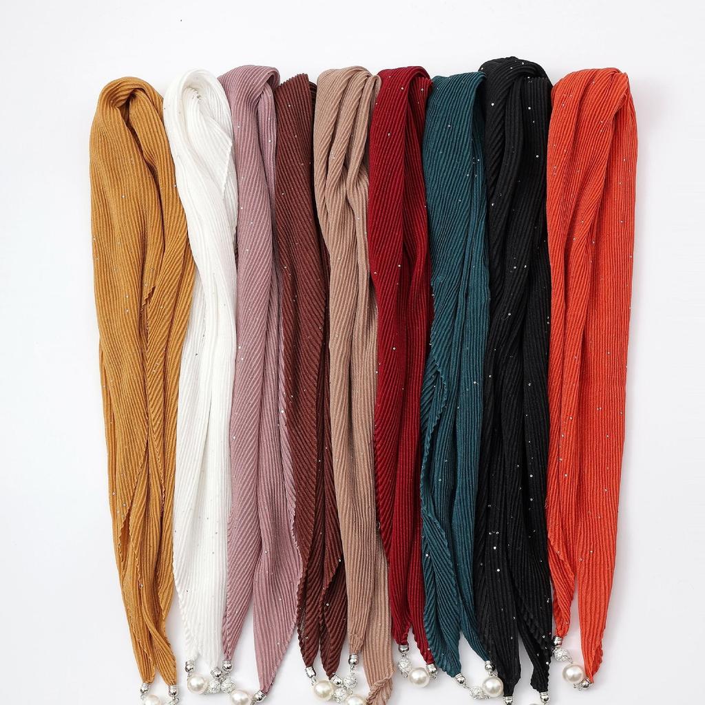 Spring and Autumn Fashion Explosion 71 Square Scarf Magnetic Buckle Scarf Silk Scarf Women's Neckband Neck Headband Scarf