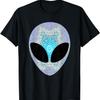 Alien Head Design Colorful Alien Rave Believe Ufo T-Shirt