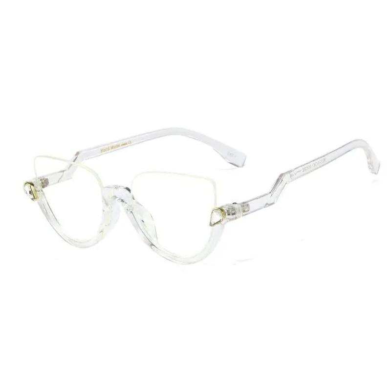 Luxury Cat Eye Reading Glasses Women Anti Blue Light Prescription Farsightedness Wearglass +1.5 +2.5 +6