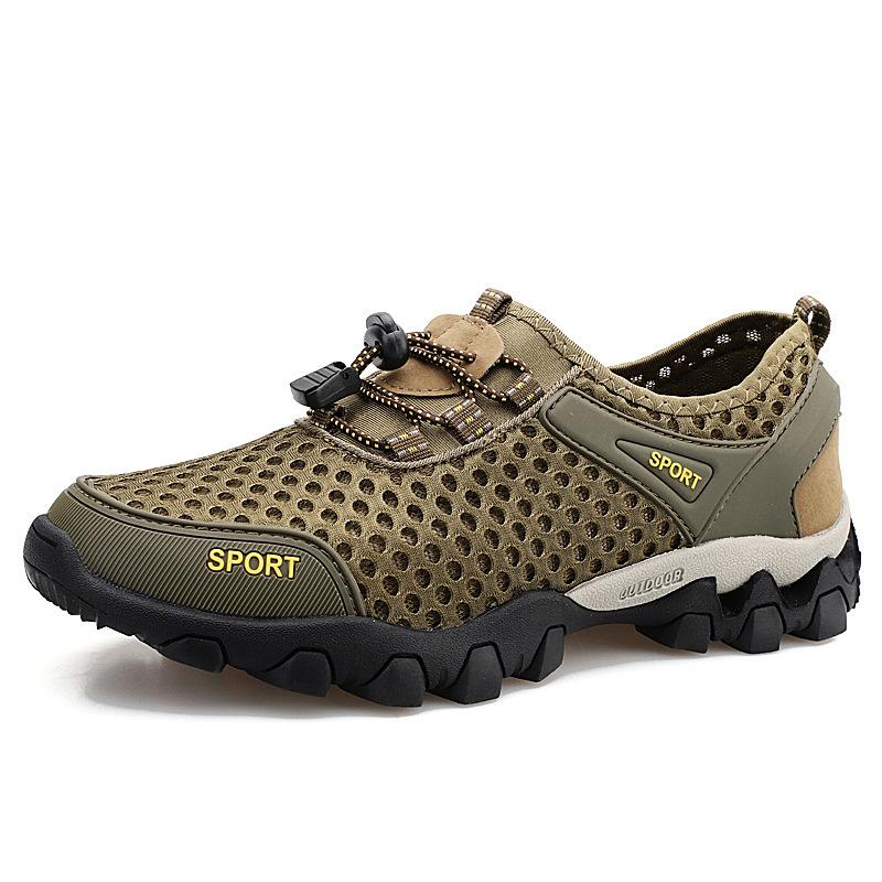 New Sports Summer Large Size Breathable Air Conditioner Shoes Mesh Running Outdoor Sports and Leisure