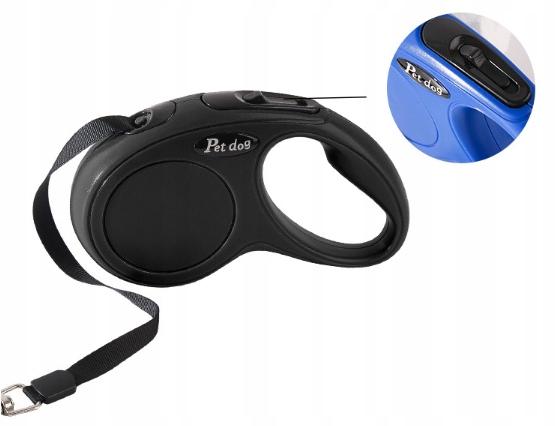 Leash For Dog Or Cat Automatic Strong Tape 5M With Locking 15Kg S1