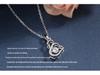 Sterling Silver Swan Pendant Necklace with Beating Heart - Japanese & Korean Style for Women