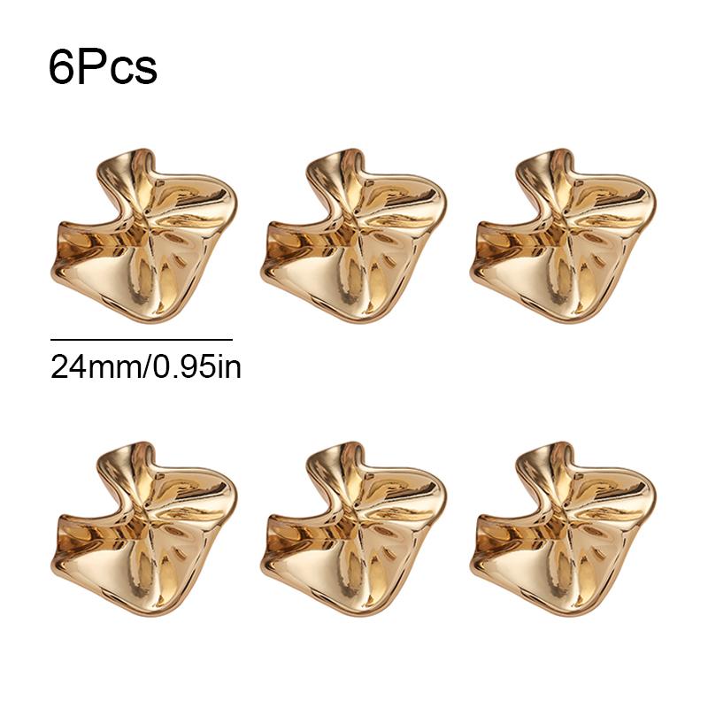 6PCS Decorative Button Irregular Button 17/24MM Fashionable and Simple Clothing Accessories