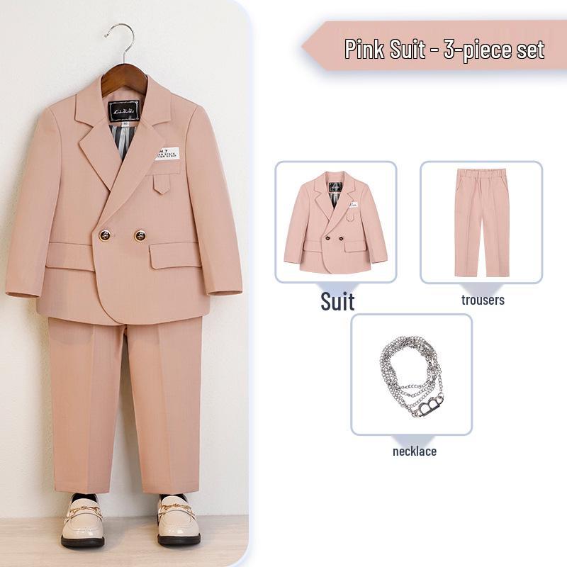 

Boys Handsome Flower Boy Wedding & Piano Performance Suit for Toddlers 130cm, recommended weight 45-54 jin