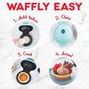 Electric Waffle Bowl Maker For Breakfast Indicator Light And Cool Touch Handle, Perfect For Homemade Ice Cream Cups & De US