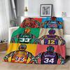 Sport Basketball K-KobeS J-Jame-s Great Flannel Blanket Soft Throw Blanket Art For Home Decor Bedroom Bed Sofa Picnic Fans Gift