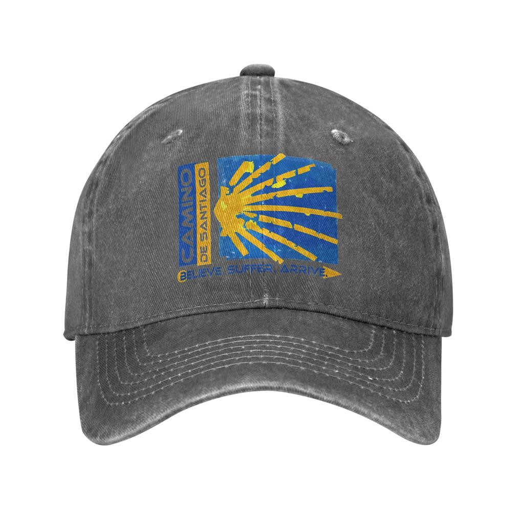 Camino De Santiago Way Of St James Unisex Unstructured Baseball Caps Hiking Distressed Denim Washed Hats Outdoor Gift Snapback