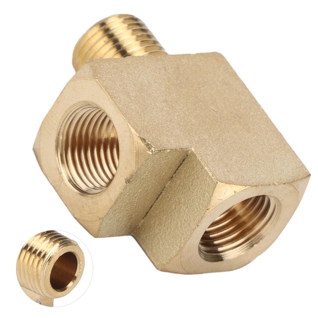 Brass Pipe Tee Car Solid Street Pipe External Thread 1 8in NPT Malex1 8in NPT 1000 PSI