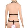 Sexy Strumpfbänder Bodysuits PU-Leder Bondage Dessous Körpergeschirr Gürtel Frauen Körperkäfig Strumpfbänder Unterwäsche Strapsbänder