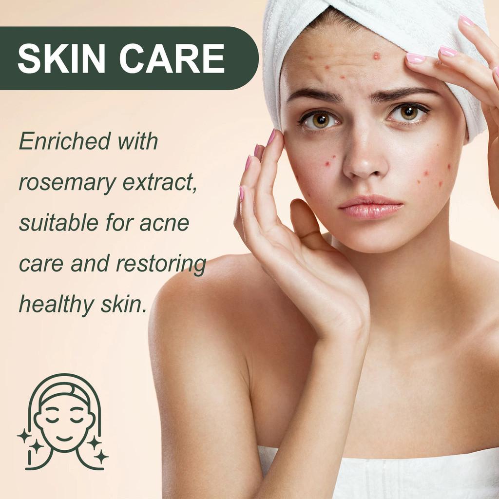 Woodsleep Rosemary Massage Essential Oil For Smooth Hydrated Skin And Acne Repair