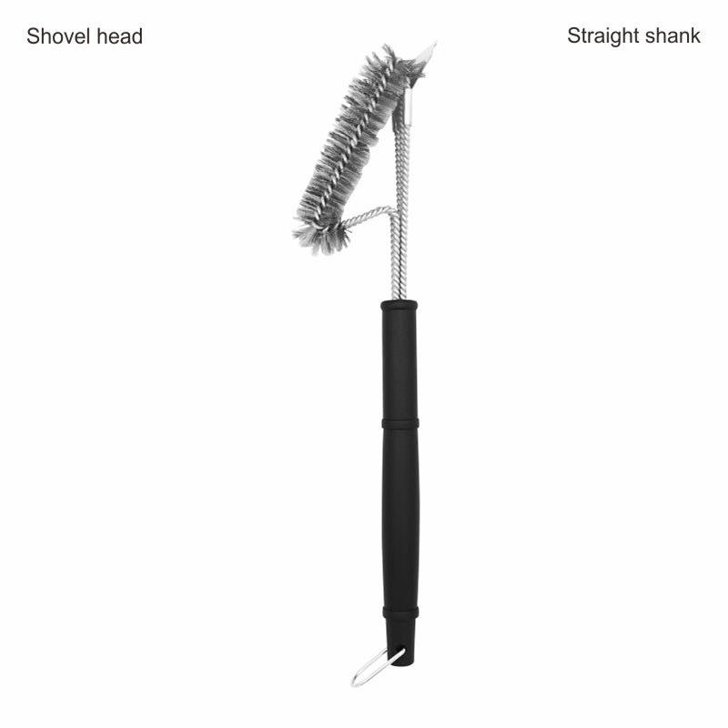 18-Inch Triple-Head Steel Wire BBQ Grill Cleaning Brush