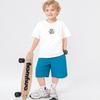 Children's Clothing Korean Style Kidsren's Short-Sleeved T-Shirt Medium and Large Kidsren's Letter Printed Tops Boys' Round Neck Pure Cotton Clothes