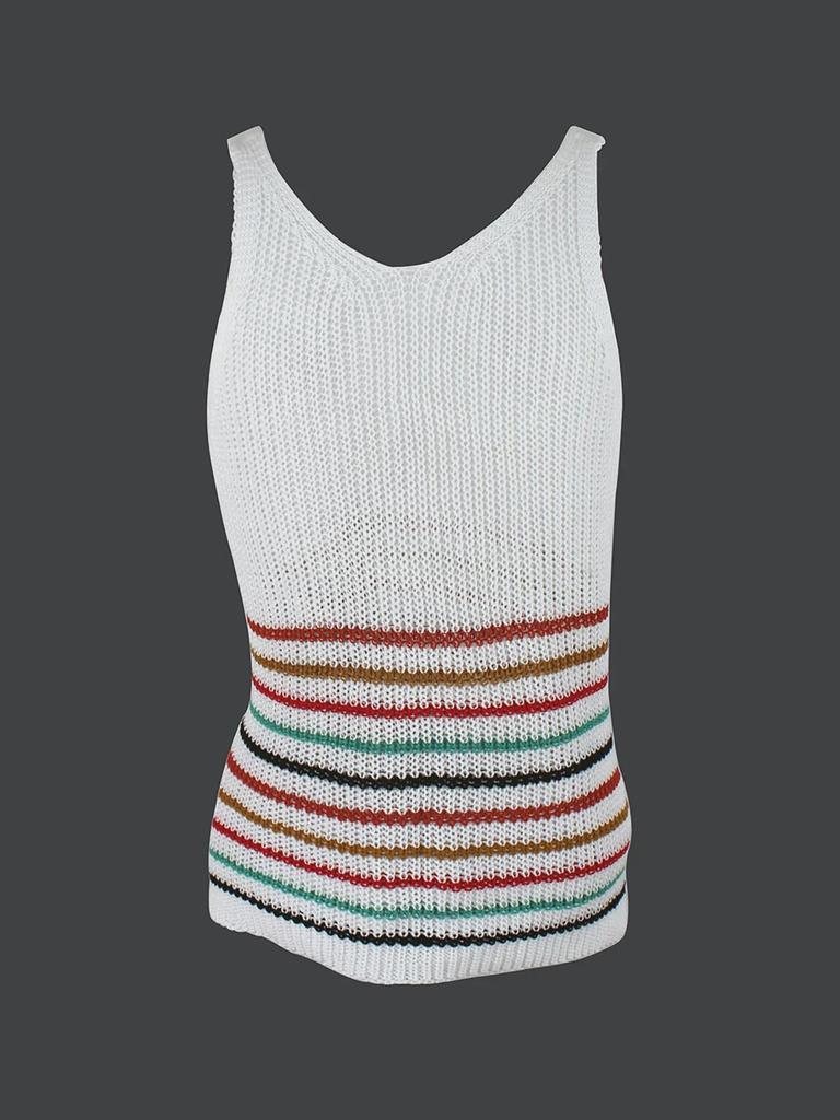 Women's European & American Style Summer Knitted Sweater Vest