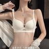 Traceless Underwear Women's Small Breasts Gather and Show Large Jelly Strips On the Top To Prevent Sagging New White Lace Bra