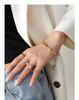European Spicy Girl Layered Chunky Chain Necklace & Bracelet Set - Gold-Plated Titanium Steel