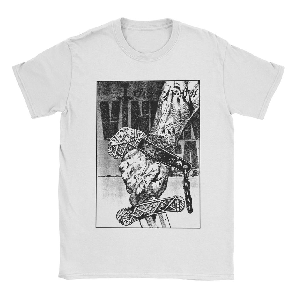 Vinland Saga Anime T Shirt Men's Pure Summer Fun T-Shirt Crewneck Tees Short Sleeve Clothes Adult