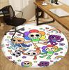 Dandy's World Pattern Round Rug, Indoor/Outdoor Mat, for Picnic, Gameroom, Bedroom, Office, Living Room, Home Decor Carpet, Birthday Gift
