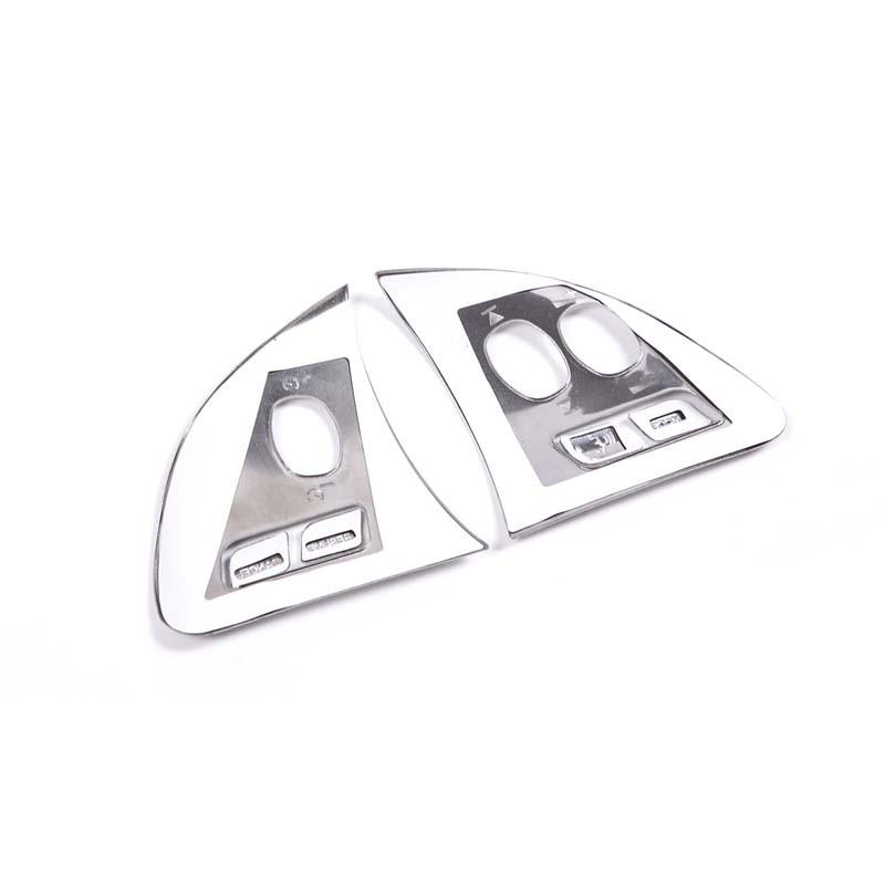 For Jaguar XF 2012-2015 Car Styling Stainless Steel Silver Car Steering Wheel Button Sticker Car Interior Accessories