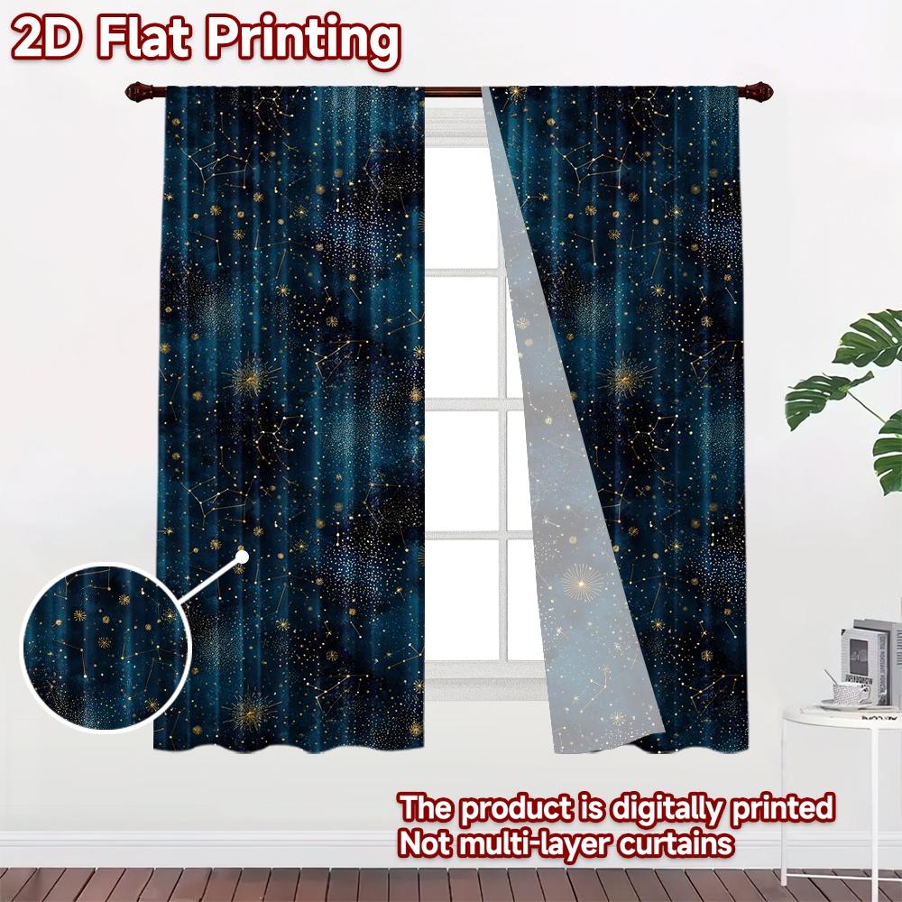 2D Flat Photography Backdrop Tapestry Celestial Starry Sky 100% Polyester Vibrant Reunion Perfect for Indoor Celebration
