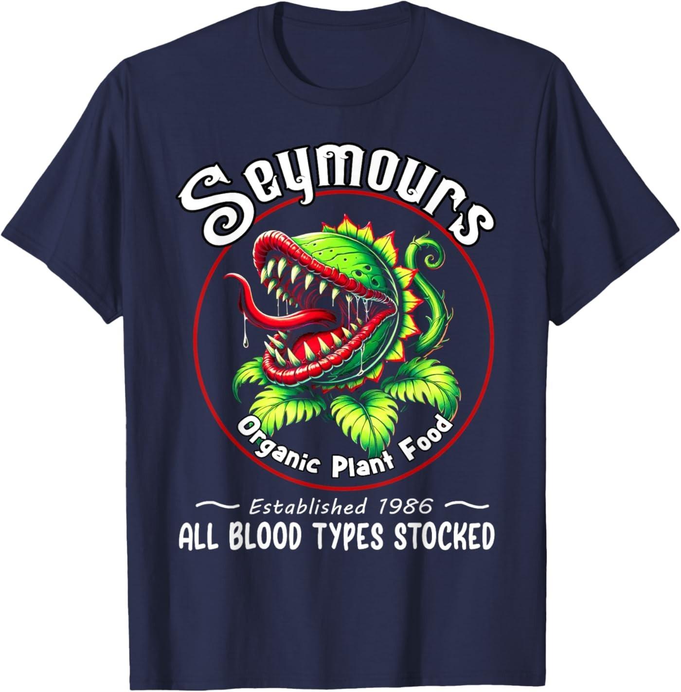 Organic Plant Food Humor Horror Retro Apparel T-Shirt S разноцветный