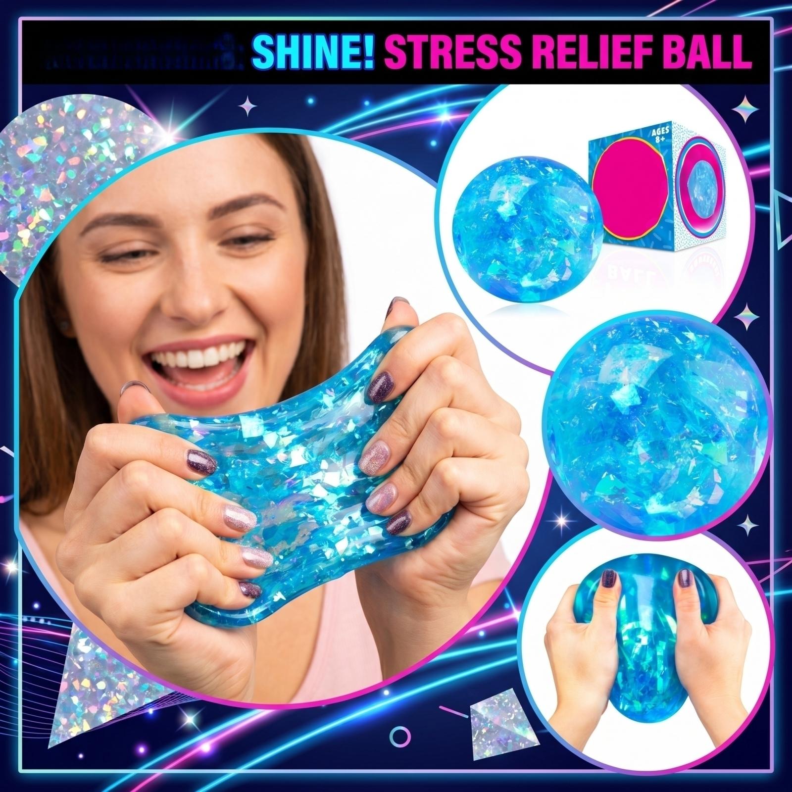 

Flashing Stress-relieving Ball, Suitable For Adults And Children - Medium-sized Soft Rubber Fingertip Toy, Pressure-relieving Sensory Ball Toy. One Size