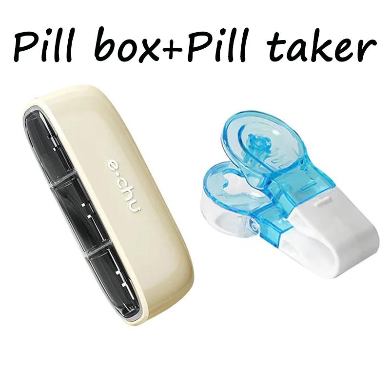 Portable Medicine Cutter Precise Medicine Cutting Scissors Medicine Splitter Tablet Splitting Home Travel Portable Medicine Box