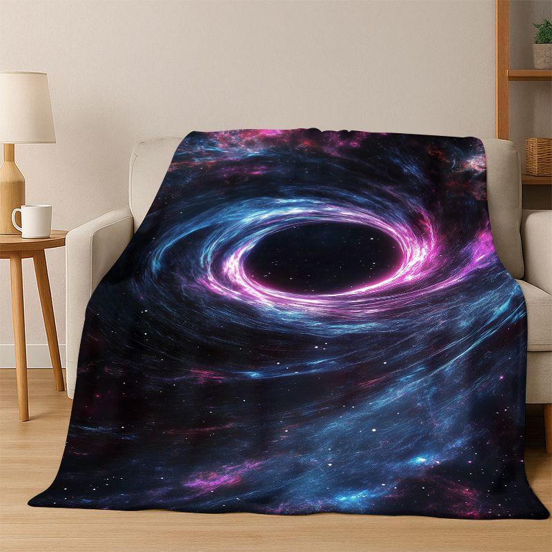 Univers Milchstraße Weltraum Sterne Galaxie Erde Flanelldecke Weiche Warme Überwurfdecke für Schlafzimmer Wohnzimmer Bett Reise Camping
