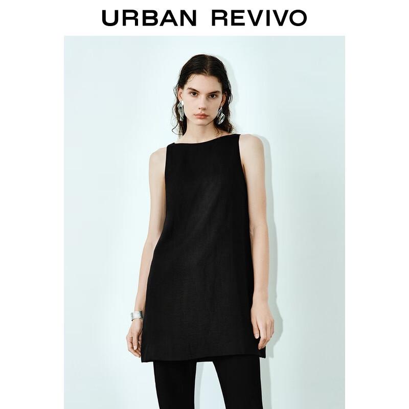 

UR Women s Elegant Sleeveless Mini Black Dress M