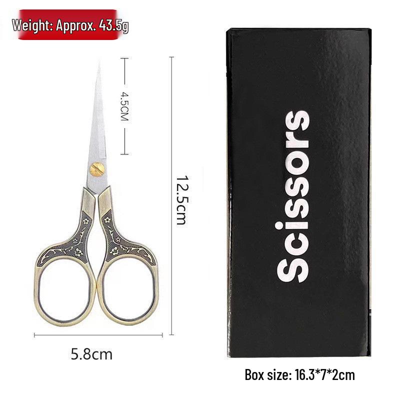 Retro Plum Blossom Embroidery Scissors – Alloy Stainless Steel for Cross Stitch and Handmade Crafts