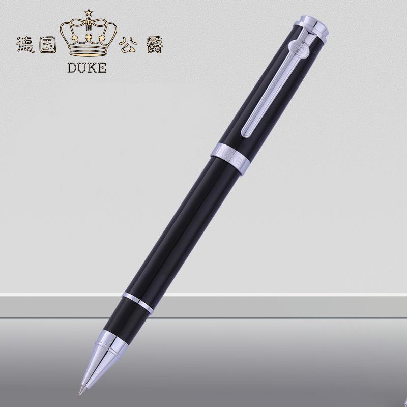 Duke Black & Silver Carbon Fibre Metal Beautiful Style Roller Ball Pen For Office & Home & School DR005