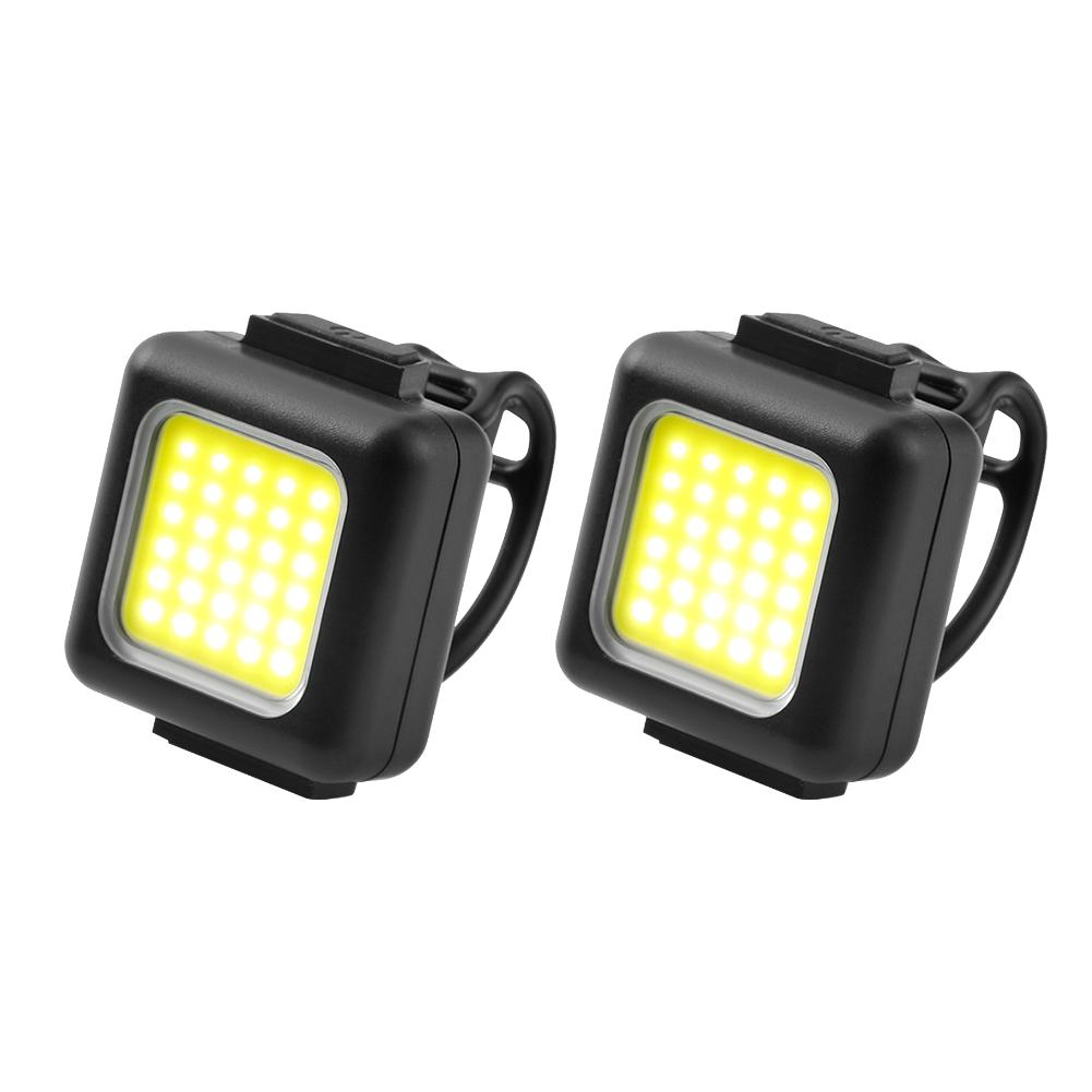 1 Stück 2 Stück COB LED Fahrradlicht 130LM 80LM Scheinwerfer Rücklicht 150mAh Mountainbike Licht Typ-C USB Ladelicht Fahrradzubehör