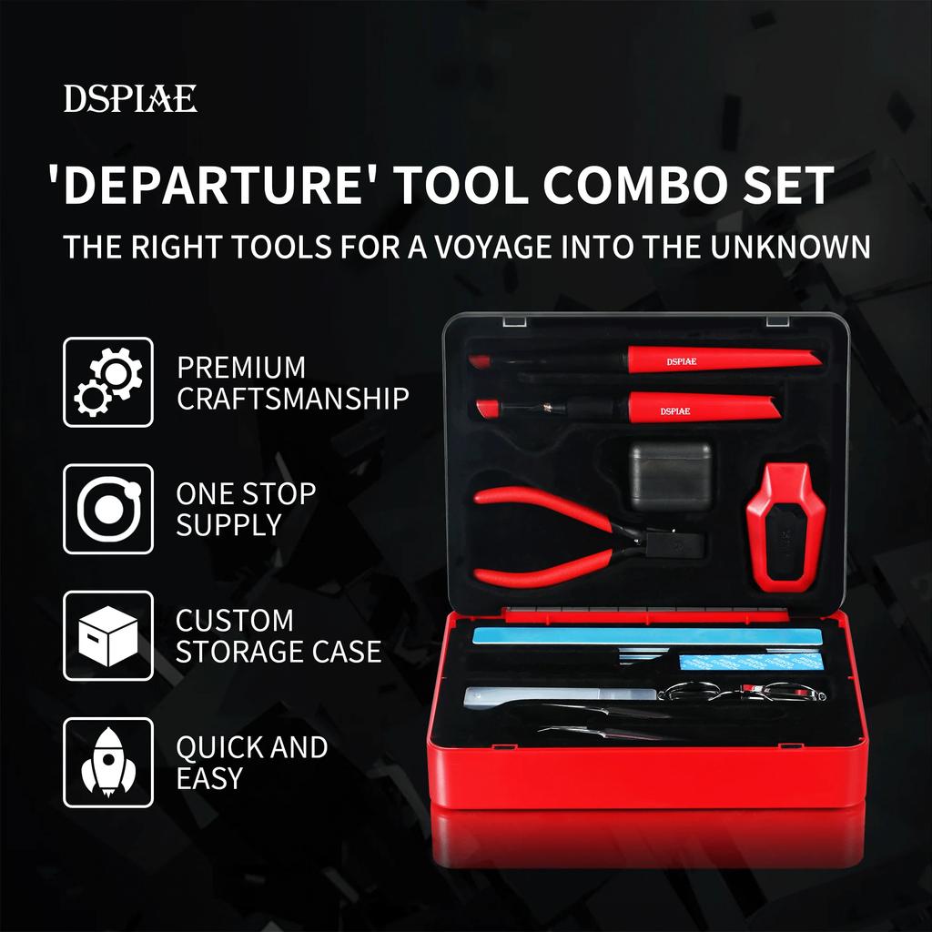 DSPIAE TC-S01 Departuretool Combo Multifunctional Model Tool SET Gundam Assembly Handmade Scissors Sandpaper Tweezers Beginner
