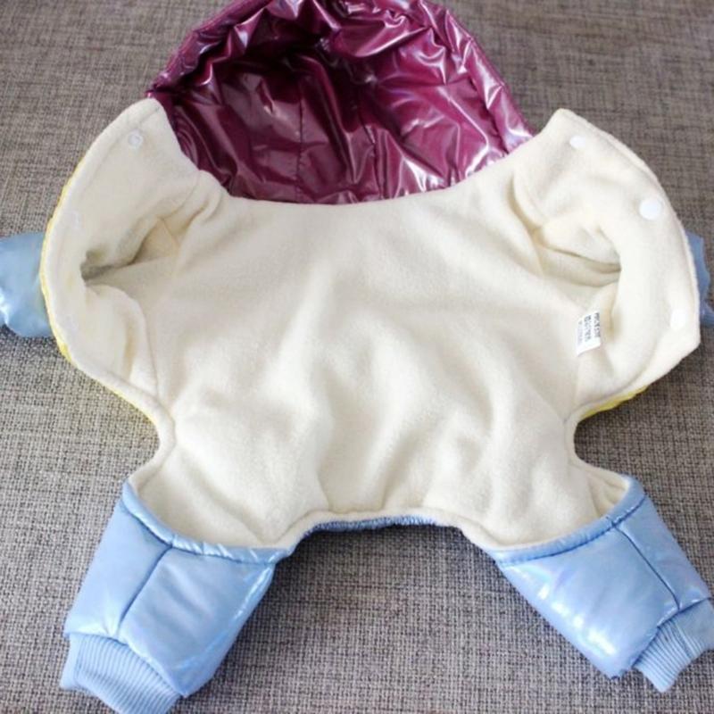 Winter Dog Clothes Dog Down Puffer Jacket Dog Jumpsuit Winter Coat Waterproof Dog Coat With Hood Hoodie Dog Clothes