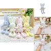 Jinnew Floral Dress Plush Bunny Keychain With Cute Design For Gift And Accessories