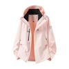Men's and Women's Windproof Waterproof Hooded Mountaineering Jacket for Spring and Autumn - Outdoor Climbing Coat