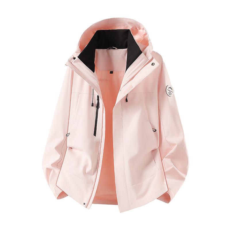 Men's and Women's Windproof Waterproof Hooded Mountaineering Jacket for Spring and Autumn - Outdoor Climbing Coat