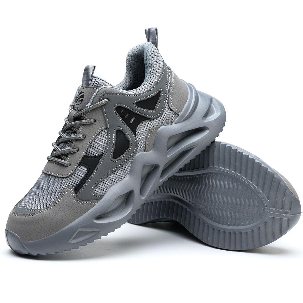 

Легкая защитная обувь для мужчин и женщин, рабочая обувь со стальным носком, рабочие ботинки, кроссовки, мужская и женская дышащая обувь, ботинки 38 бежевый