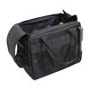 BIGMAN Double Zip Tool Bag, Volume 13, BMB-06, Durable Black Fabric Tool Bag for DIY and Outdoor Use, Model Number: 4962308193272
