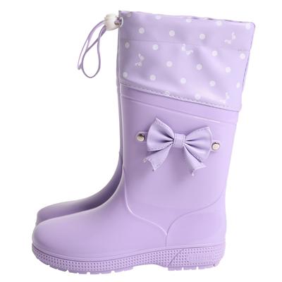 Hooded Rain Boots for 21cm [Arisana] Kids, Girls, Lavender,