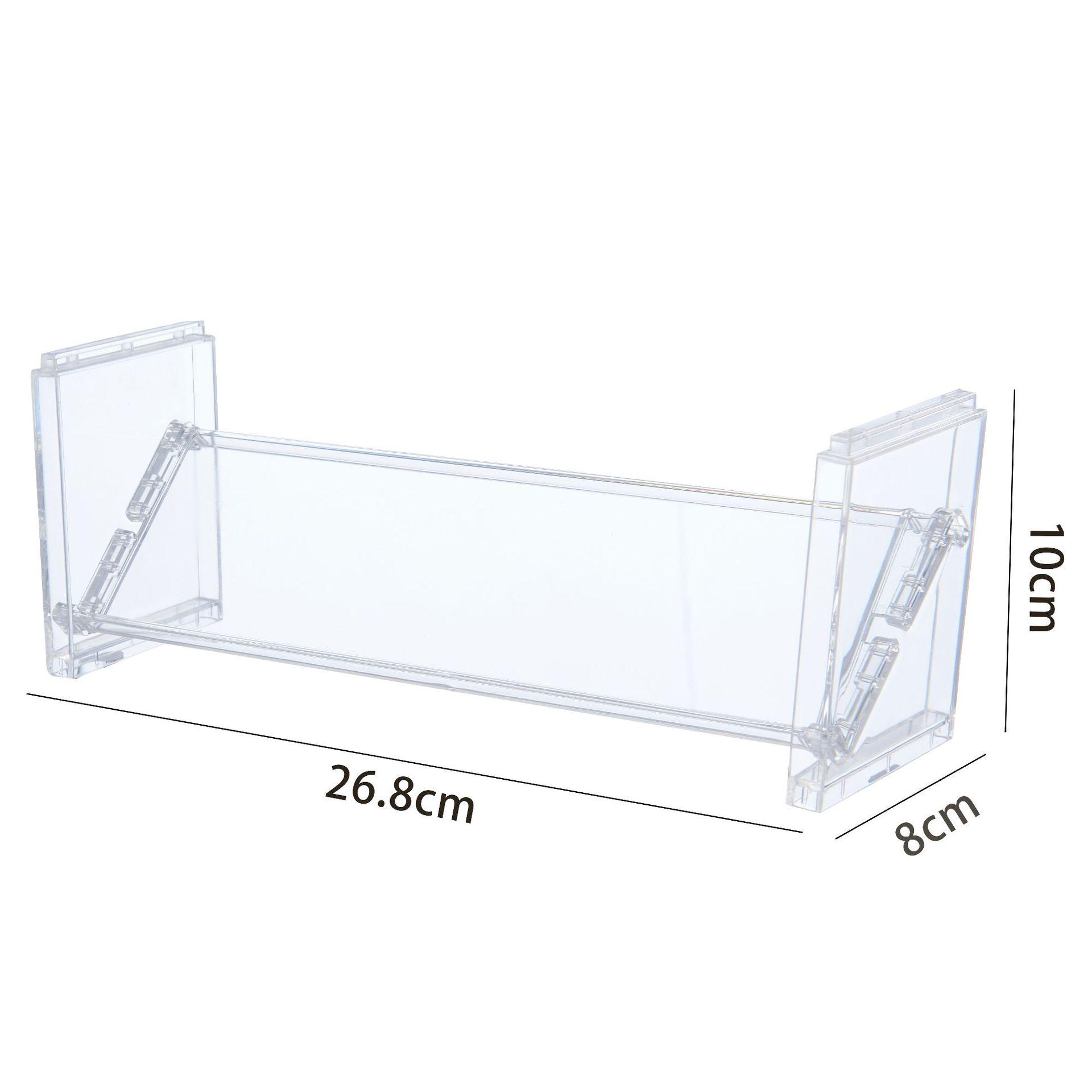 Stackable Transparent Storage Rack with Multi-Layer Design for Desktop Organization