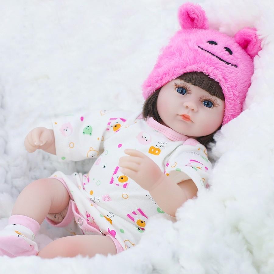 Baby Reborn Doll 42cm Soft Silicone Baby Toy For Kids Play And Educational Use