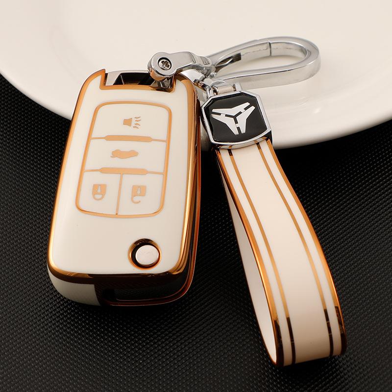 For Buick Yinglang Car Key Set GT LaCrosse Encora Folding Protective Case Chevrolet Malibu Buckle