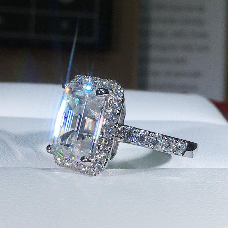 Luxury Ring Women's Ring Vintage Large Square Women's Ring