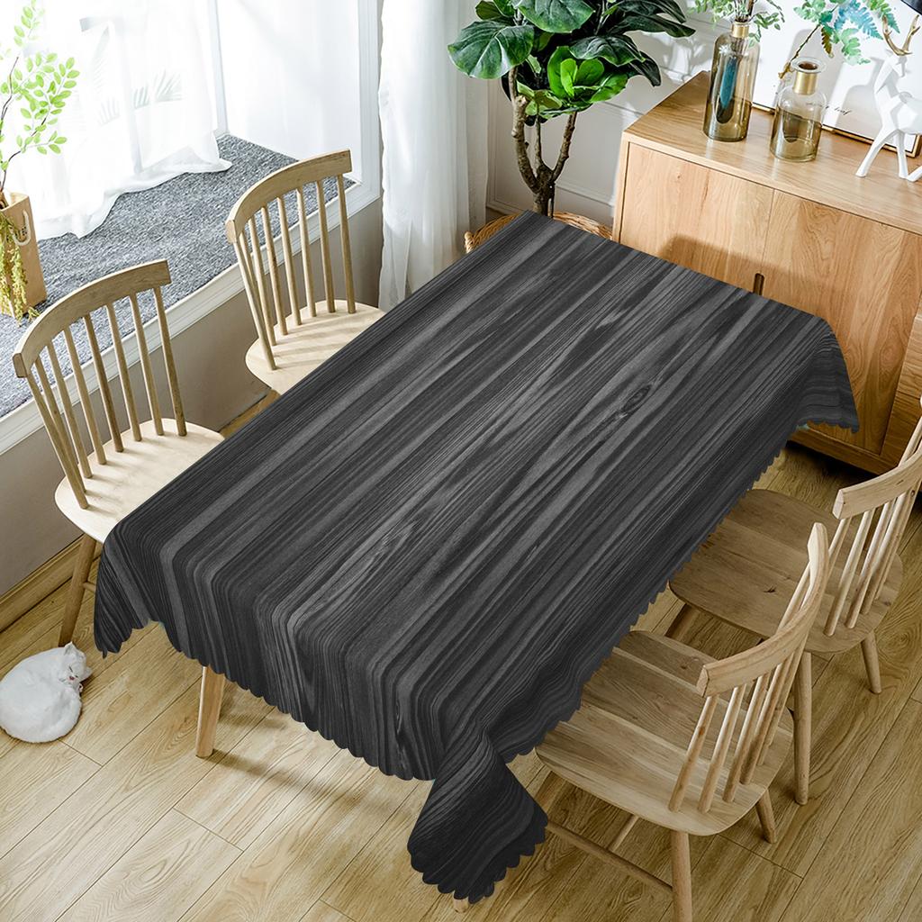 Holzmaserung Tischdecke Natürlich Rustikal Rechteckiger Tisch Holzstruktur Wasserdicht Esstischdeko Für Küche Party Heimdeko