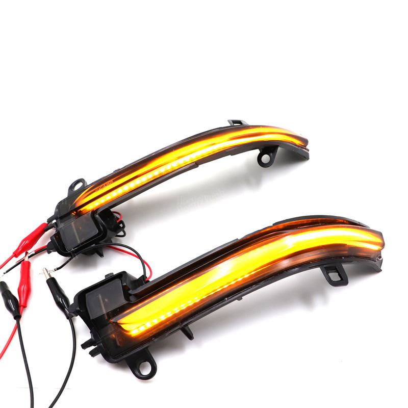 Smoked LED Dynamic Turn Signal Light Side Mirror Flashing Light for BMW X1 F48 F49 X2 F39 F40 F45 F46