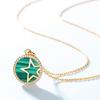 [DAZZARRY] 10K Gold Malachite Necklace for Women - Popular Green - Mother's Day, Birthday, Anniversary Gift
