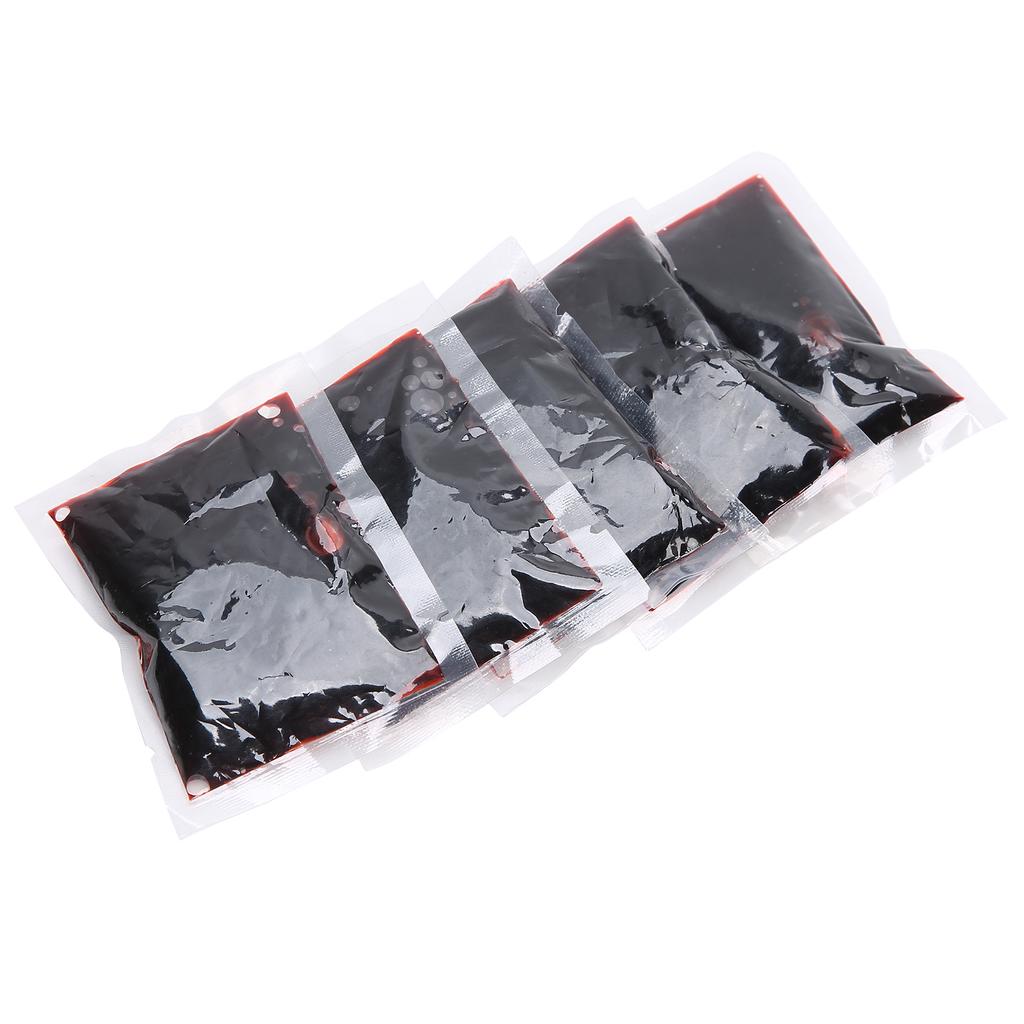 5pcs 20ml Halloween Blood Bag Costume Party Fake Blood Cosplay Props Party Decoration